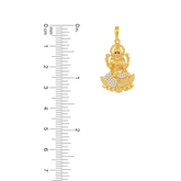 22K Gold Goddess Lakshmi Pendant